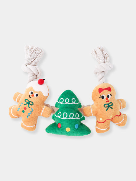 Jouet en peluche et corde - Pains épices de Noël 🍪 - HugSmart