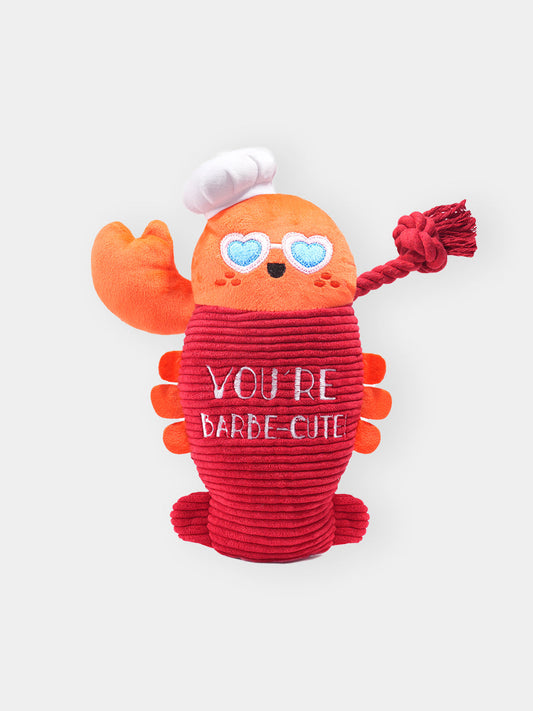 Peluche pour chien avec corde