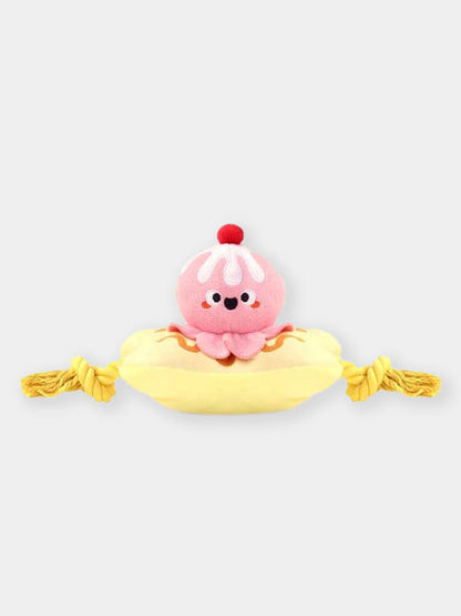 Jouet en peluche pour chien avec corde - Banana split 🍌🍨 - HugSmart