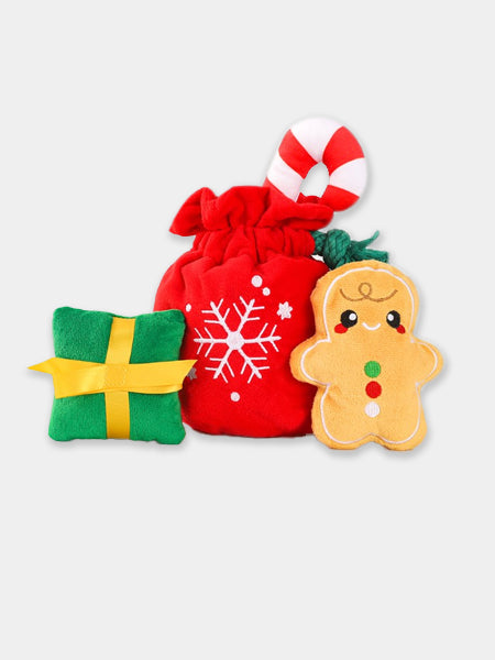 Jouet interactif pour chien - Hotte du père Noël 🎅🎁 - HugSmart