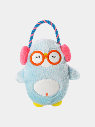 Peluche en corde pour chien - pingouin