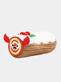 Peluches pour chien - bûche de noël - Design bûche de Noël, Happy Woofmas Yule Log, Squeaker intégré, Occupe l’attention du chien