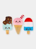 Peluches pour chien - trio de glaces