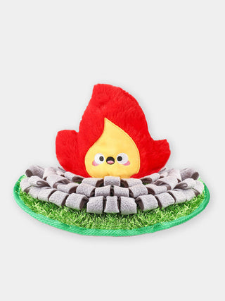 Tapis de fouille pour chien - feu de camp - À garnir de friandises ou de croquettes, Sollicite la recherche par l’odorat