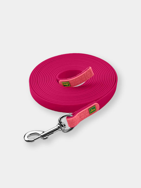 Longe convenience 5m ou 12m pour chien - Framboise - Hunter