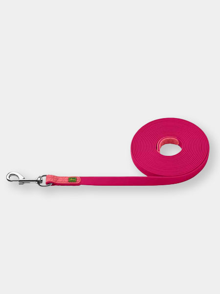 Longe convenience 5m ou 12m pour chien - Framboise - Hunter