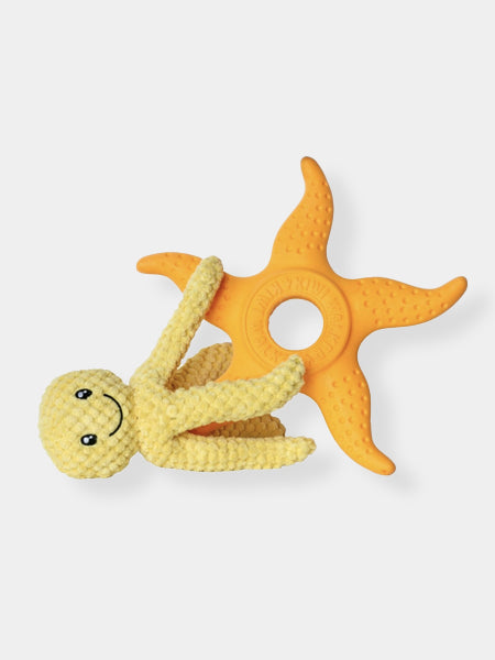 Peluche Pieuvre 2-en-1 pour chien - Orange - Kiwi Walker