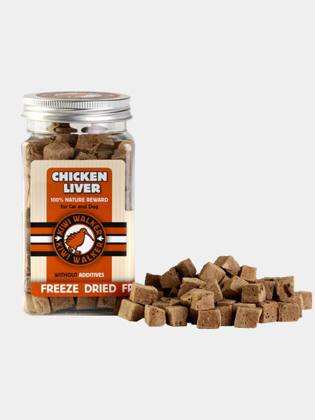 Friandises naturelles pour chien et chat - Foie de poulet - Kiwi Walker