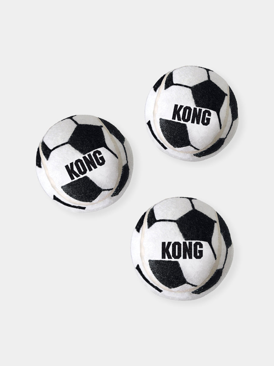 Balles de tennis Kong pour chien sans couineur - Edition supporter⚽