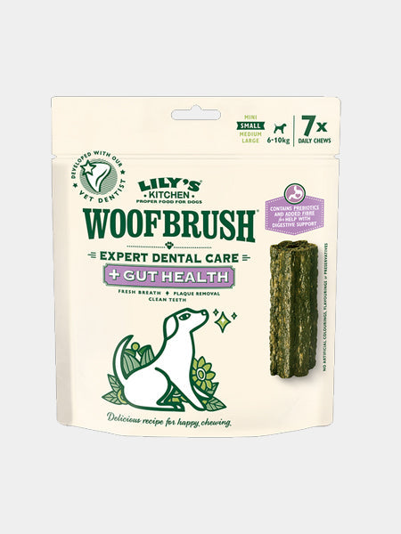 Stick dentaire pour chien WoofBrush de Lily's Kitchen - Petit chien