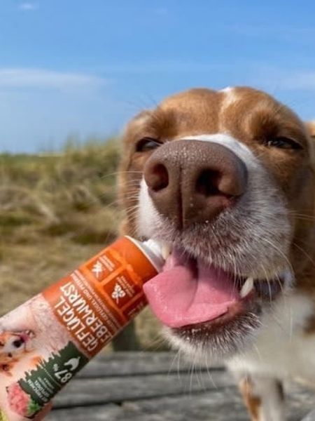 Pâté en tube pour chien avec 87% de viande de Volaille