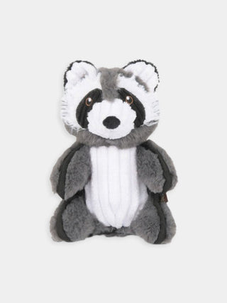 Peluche pour chien - raton laveur - Squeaker presque silencieux dans la queue, Papier froissé intégré, Garnissage PlanetFill 100 % recyclé