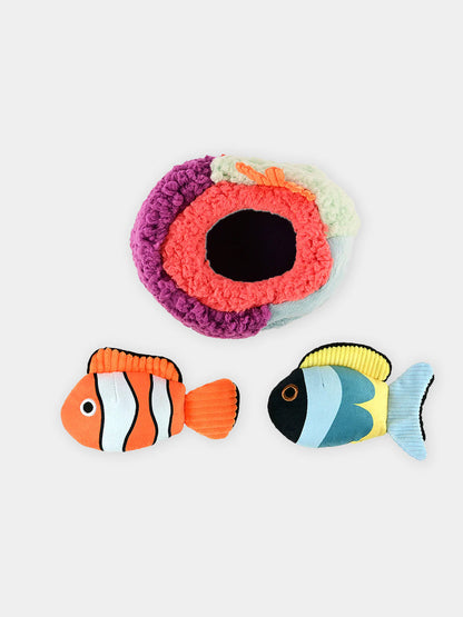 Peluche pour chien - Ocean Buddies Corail 🪸 - Pet PLAY