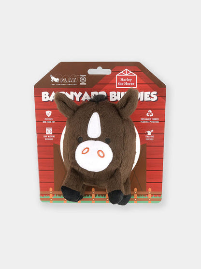 Jouet en peluche pour chien - Barnyard Buddies Cheval 🐴 - Pet PLAY