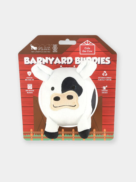 Jouet en peluche pour chien - Barnyard Buddies Vache 🐮 - Pet PLAY