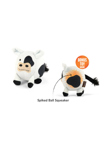 Jouet en peluche pour chien - Barnyard Buddies Vache 🐮 - Pet PLAY