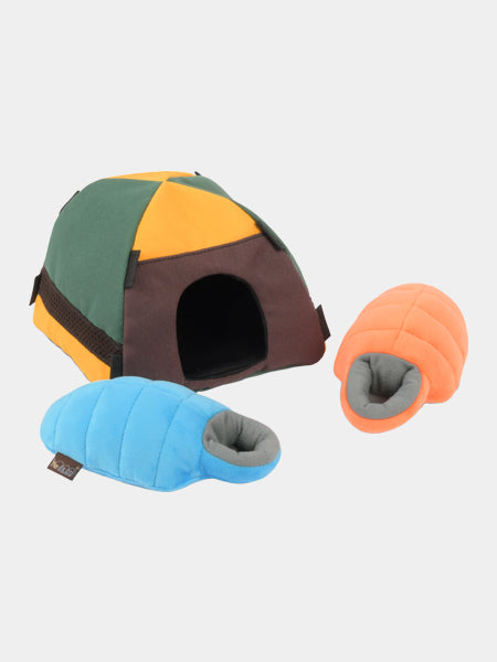 Jouet en peluche pour chien - Tente Camping 🏕️ - Pet PLAY