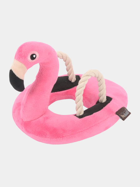 Jouet en peluche pour chien - Tropical Paradise - Bouée Flamant Rose 🦩 - Pet PLAY