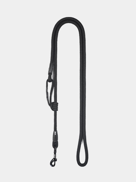 Laisse pour chien extensible en corde - Noir - Ringhio