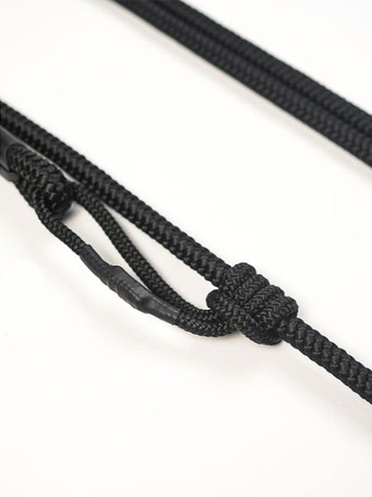 Laisse pour chien extensible en corde - Noir - Ringhio