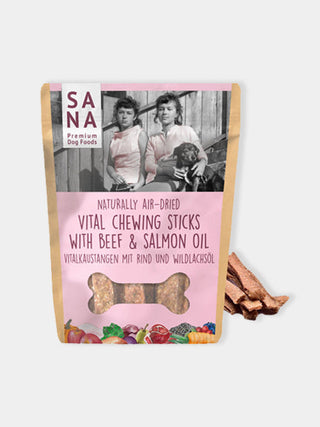 Sticks dentaires pour chien - bœuf et huile de saumon