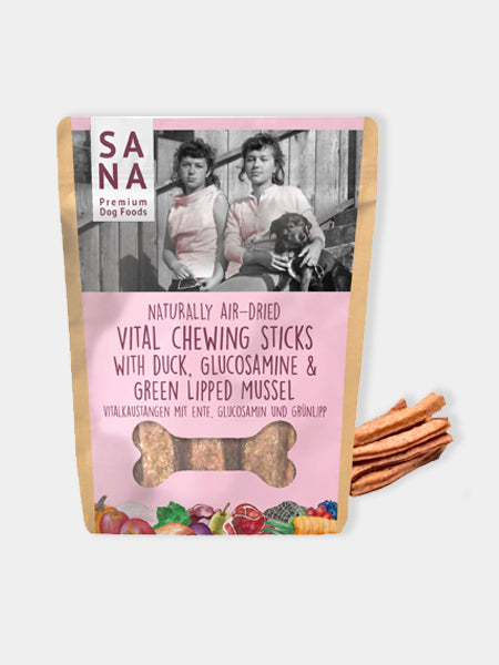 Sticks dentaires pour chien - Canard 🦆 et Glucosamine - Sanadog