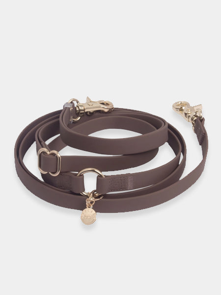 Laisse pour chien multipostions Cloud - Espresso - Shop Sunny Tails