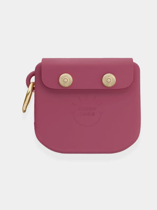 Pochette à friandises en silicone pour chien - Mûre à boutons-pression - Accès rapide aux friandises pendant la balade, S’attache aux laisses