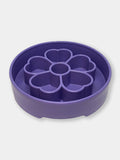 Gamelle d'enrichissement pour chien - flower violet - Collection, design nature, Espaces de remplissage variés, Fait durer le repas plus longtemps