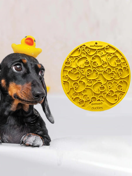 Tapis de léchage pour chien et chat - Canard 🦆 - SodaPup