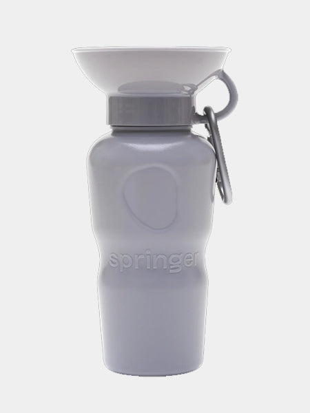 Gourde pour chien avec distributeur d’eau - Large (65 cl) Gris - Springer