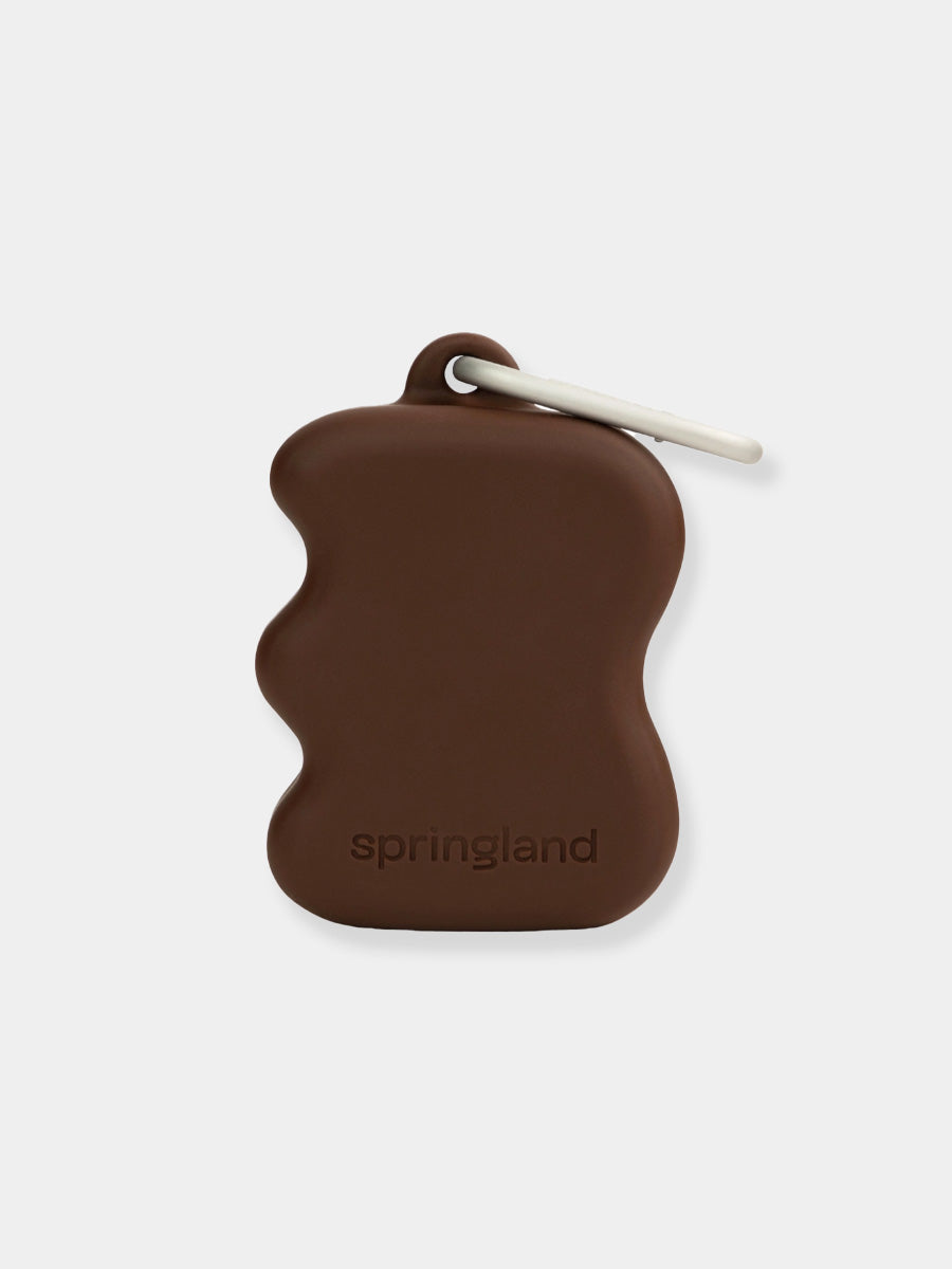 Pochette à friandises pour chien en silicone - Marron - Springer