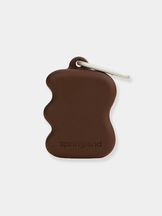Pochette à friandises pour chien en silicone - Marron - Springer
