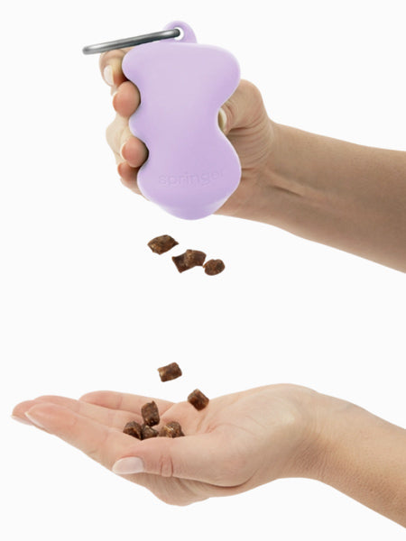 Pochette à friandises pour chien en silicone - Violet - Springer