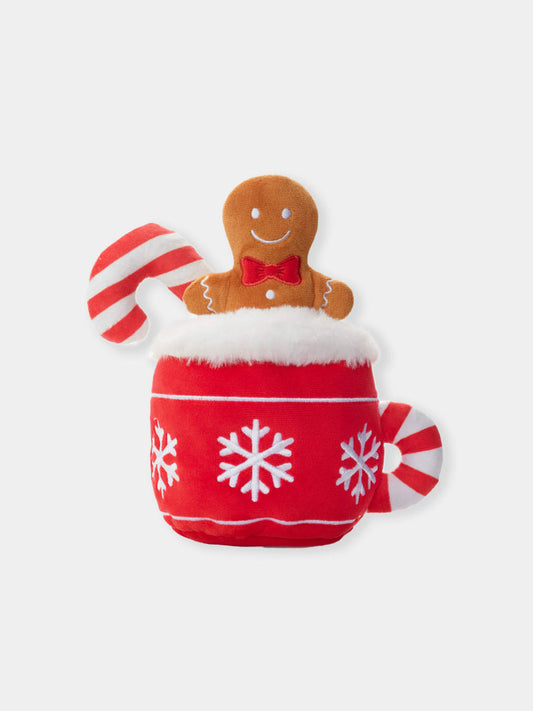 Peluche de Noël pour chien - Chocolat chaud et Pain d'épices - The Foggy Dog
