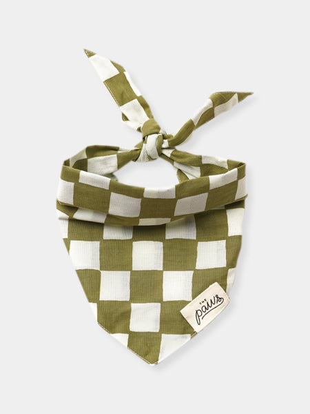 Bandana pour chien - Motif Checkmate ♟️ - The Paws