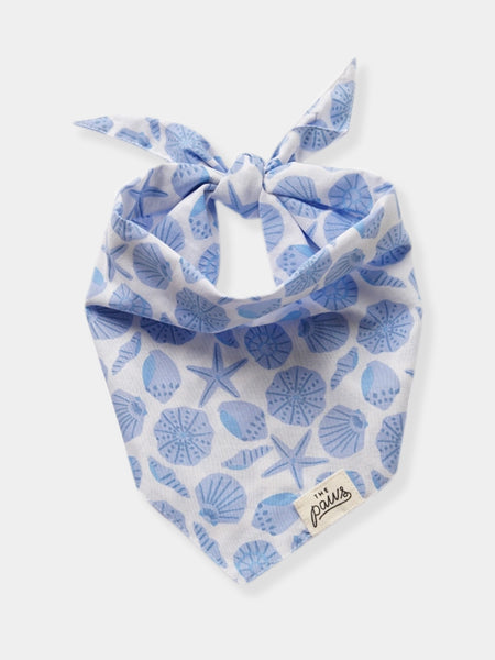 Bandana pour chien - Sea Side 🐚 Bleu - The Paws