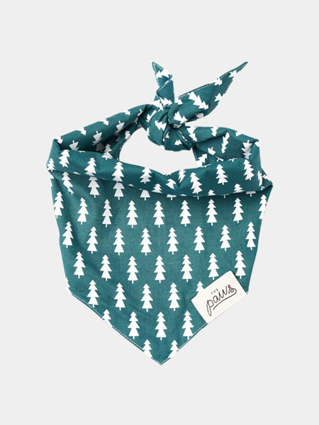 Bandana pour chien - Motif Forest Sapin - The Paws