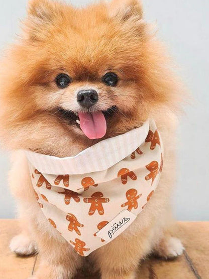 Bandana de Noël pour chien - Motif Little Ginger - The Paws