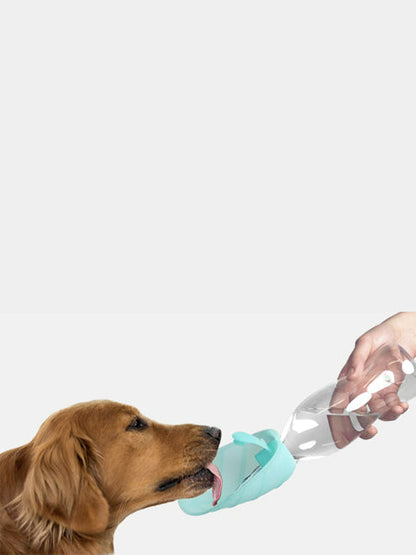 Gourde et distributeur d'eau portable Leaf - Rose - United Pets