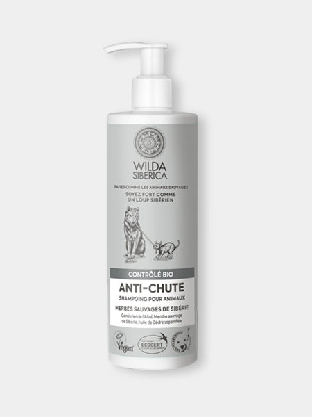 Shampoing bio pour chien et chat - Contrôle de la mue - Wilda Siberica