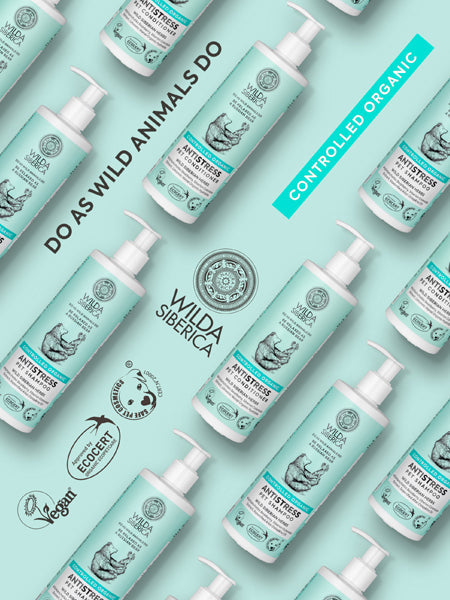 Shampoing bio pour chien et chat - Antistress - Wilda Siberica