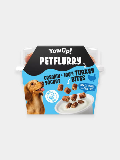 Yaourt pour chien avec topping à la Dinde 🦃 - Pet Flurry de Yow Up !