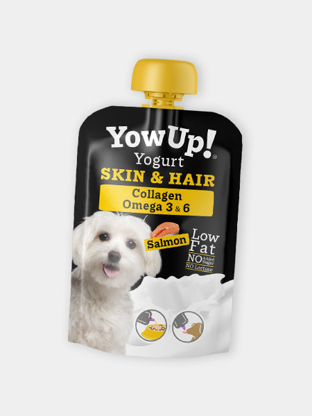 Yaourt à boire pour chien - Pelage goût Saumon 🐟 - Yow Up !