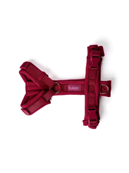Harnais pour chien ultra léger Comfort - Bordeaux - Furlou
