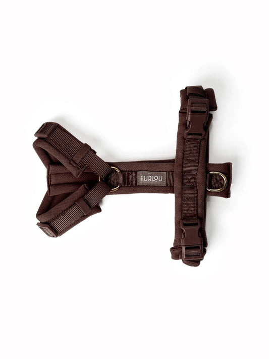 Harnais pour chien ultra léger Comfort - Marron - Furlou