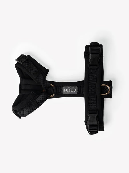 Harnais pour chien ultra léger Comfort - Noir - Furlou