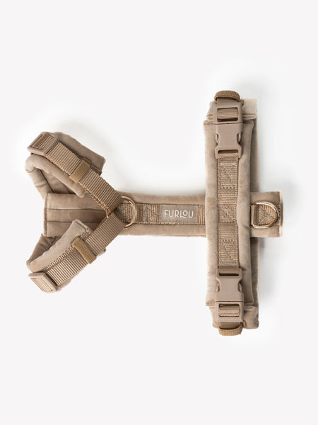 Harnais pour chien - Velvet Harness - Sand (Sable) - Furlou