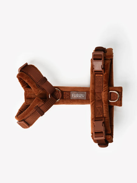 Harnais pour chien - Velvet Harness - Clay (Terre cuite) - Furlou
