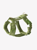 Harnais pour chien - en velours - green (vert) - Harnais en Y, tissu velours doux, Couche intermédiaire rembourrée et aérée
